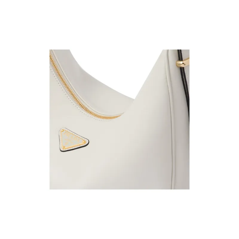 PRADA Leather Portable One Shoulder Bag Regular Women's White-3