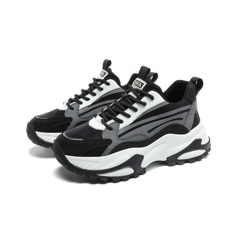 CEDAR HAN Couple Shoes Cushioning Anti-Slip And Wear-Resistant Low-Top Chunky Sneakers Unisex-11