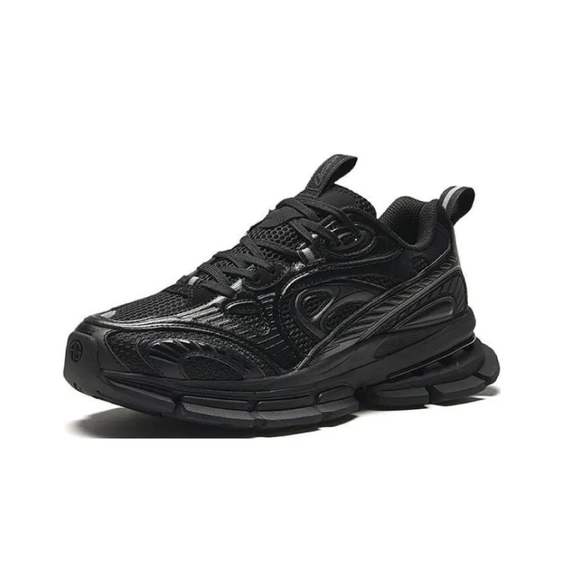 Anta Abrasion-Resistant Low-Top Running Shoes Men's Black-2