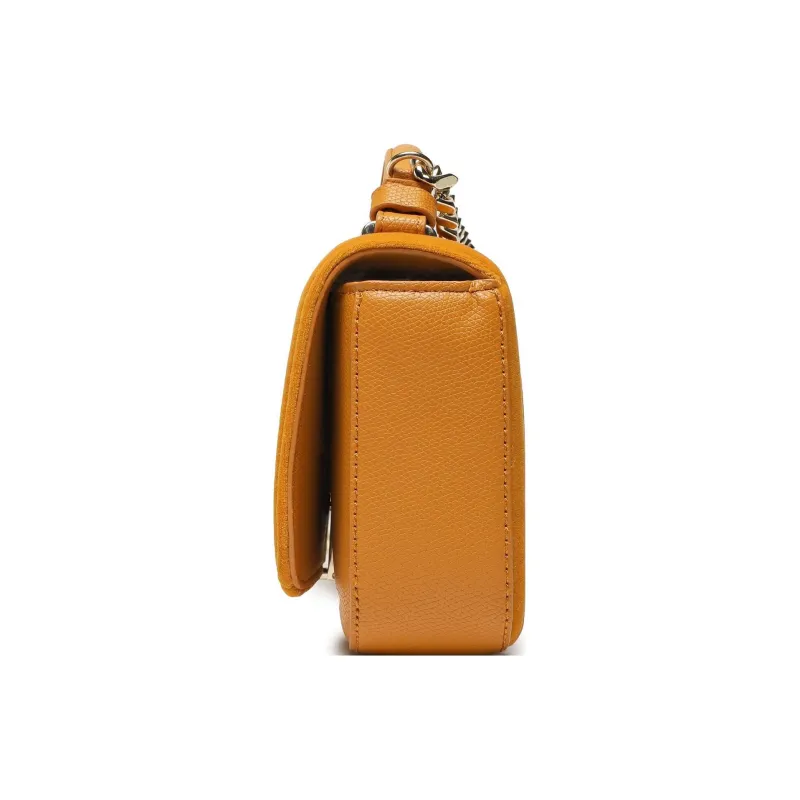 Tommy Hilfiger Faux Leather One Shoulder Handbags Small Size Women's Yellow-2