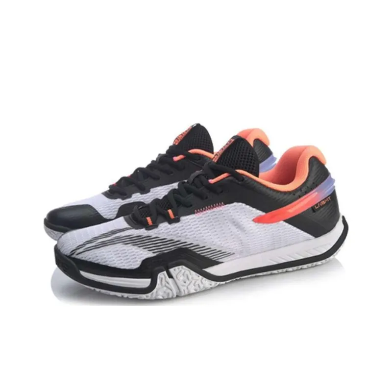 LiNing Stick to the Ground Flight LITE Slip Resistant Low Top Badminton Shoes Unisex Black-2
