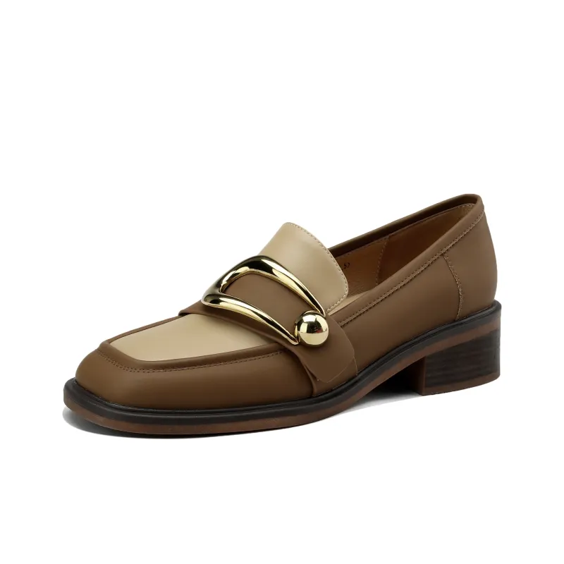 F·LOVES·f Loafers 3cm Women's Brown Apricot-0