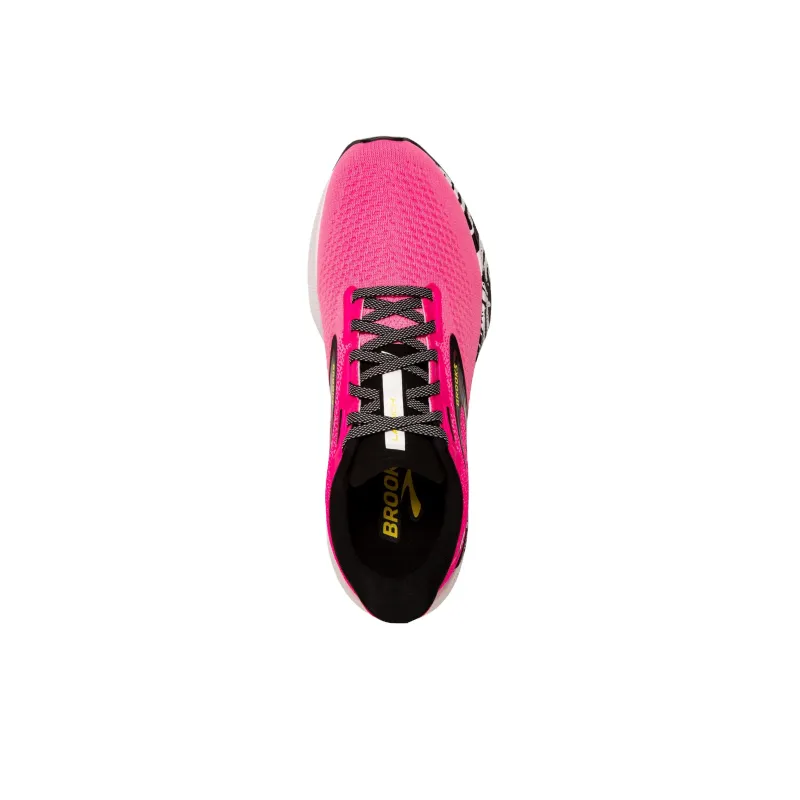 Brooks Launch 10 Cushioning Wear-Resistant Low-Top Running Shoes Women's Pink Black-4