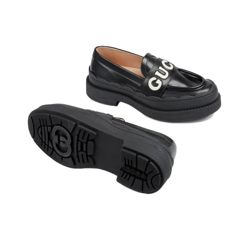 GUCCI Women's Loafer 'Black' Women's-4