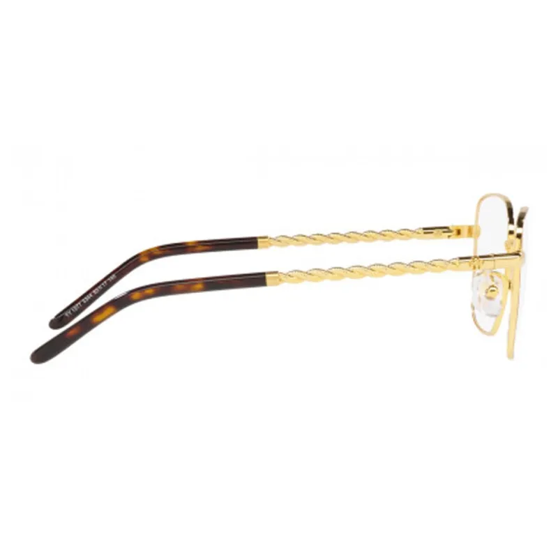 TORY BURCH Metal Square Eyeglass Frames Unisex Gold-4