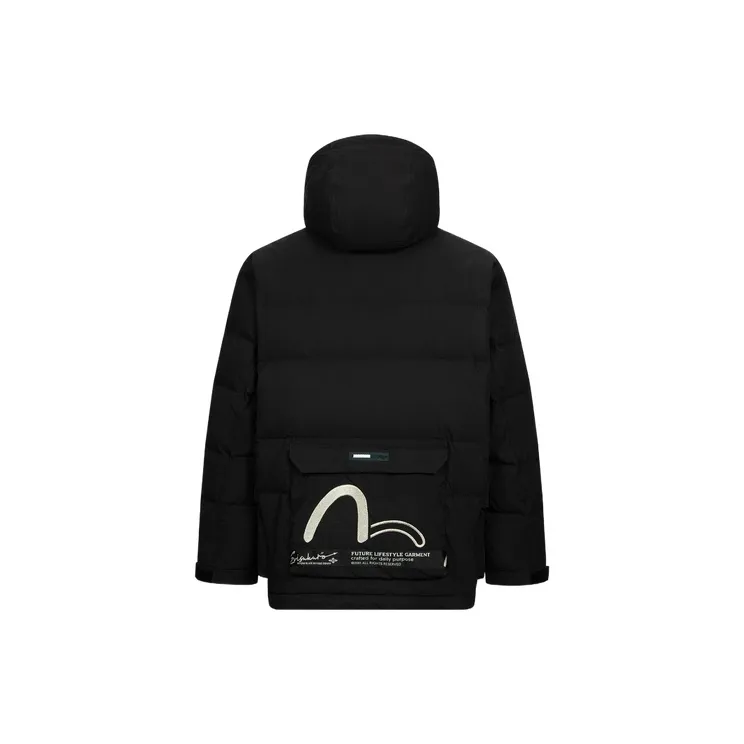 EVISU AW23 Down Jacket Men's Black-1