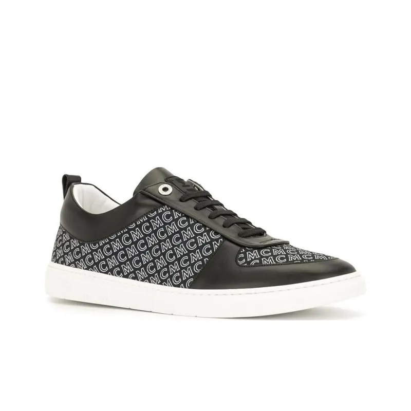 MCM Low Top Skateboard Shoes Men's Black-1