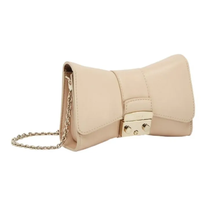 Furla Metropolis Collection Leather Crossbody Bag Shoulder Bag Mini Women's Light Pink-1