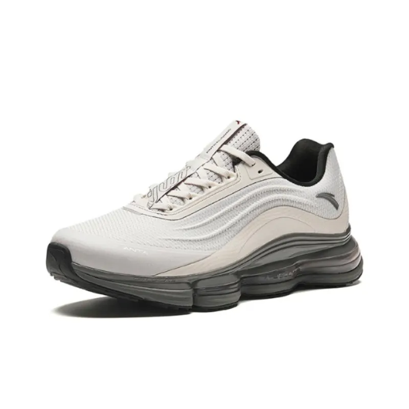 Anta Running Collection Durable Breathable Low Top Running Shoes Men's Gray-2