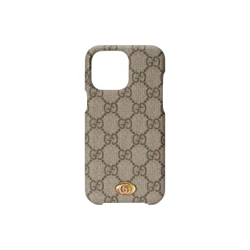 GUCCI Ophidia Canvas IPhone 14 Pro Max Protective Case And Bag Merchandise Men's Beige & Ebony