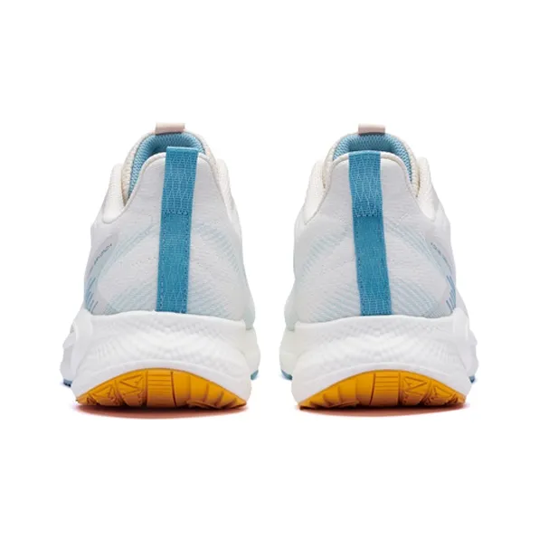 361° QU!KFOAM Cushioned Wear-Resistant Slip-Resistant Low-Top Running Shoes Men's Beige Blue-3