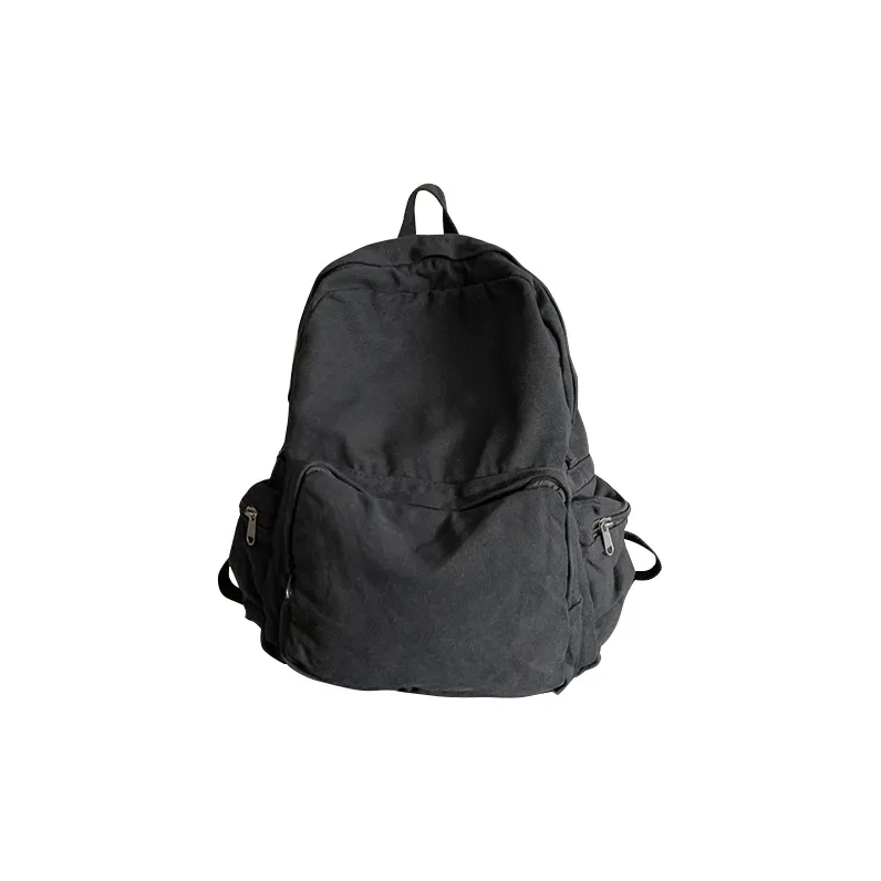 HAWA Canvas Backpack Shoulder Bag Large Size Unisex Multicolor-0