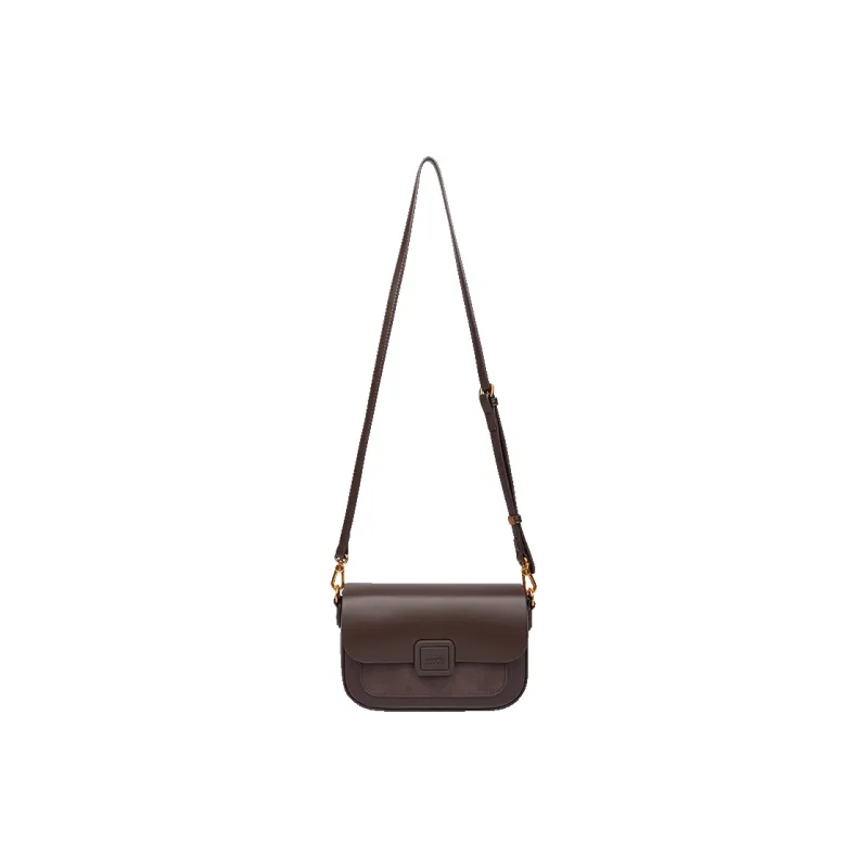 MESUCA ×Disney/Disney Minnie Collaboration PU Crossbody Bag Shoulder Bag Small Size Women's Dark Coffee-3
