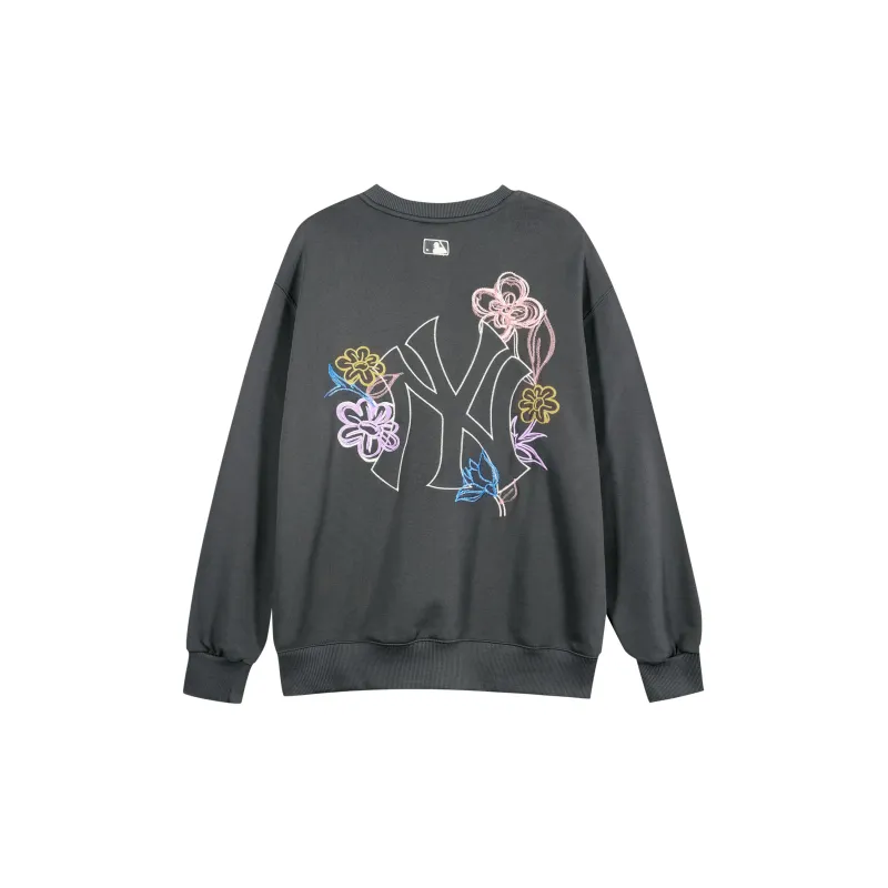 MLB New York Yankees Sweatshirts Unisex Gray-1