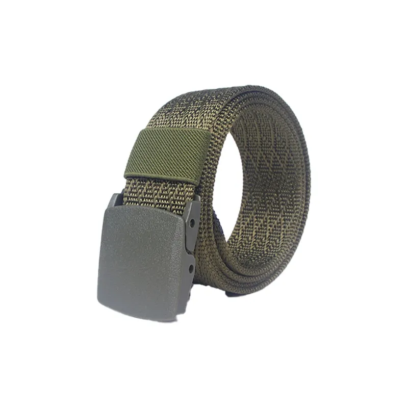 AAJF Casual Smooth Buckle Belt Imitation Nylon Men's Thickened Tactical Belt Men's-8