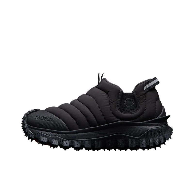 Moncler Trailgrip Wear Resistant Low Top Casual Shoes Women's Black-0