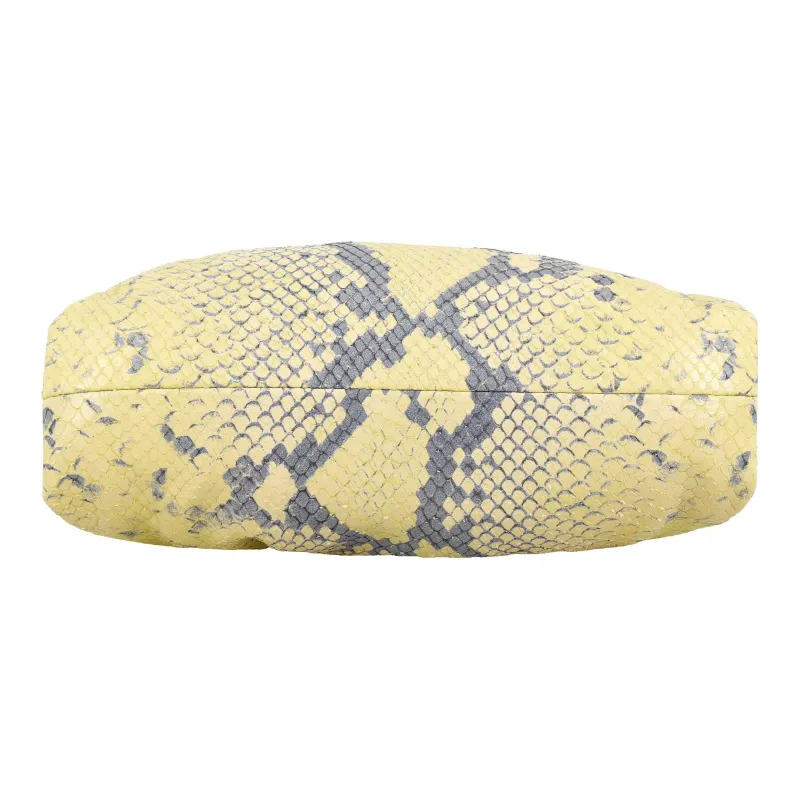 Bottega Veneta The Mini Pouch Snakeskin Print Kiwi/Black-4