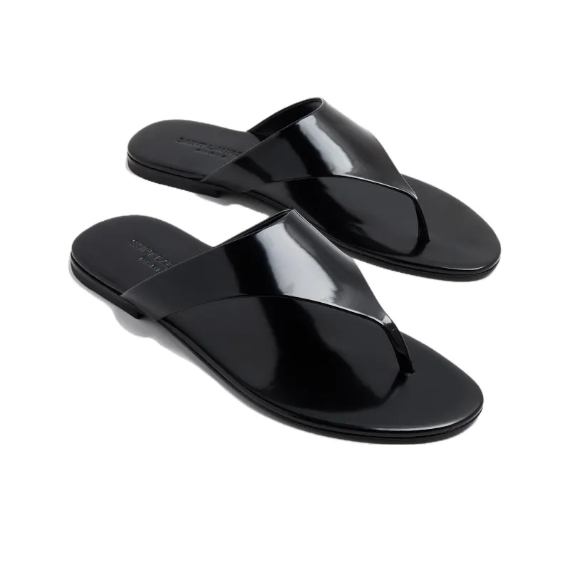 SAINT LAURENT Kouros Leather Sandals-3