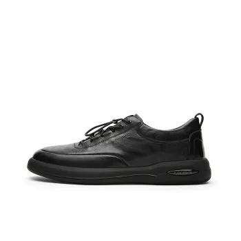 CROWN Casual Shoes Men Low Top Black/Dark Brown