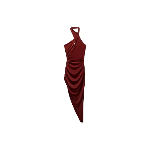 ZARA Sleeveless Dresses Women's Brick Red