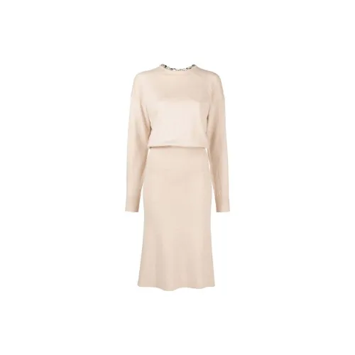 Paco Rabanne Long-Sleeved Dresses Women's Light Pink