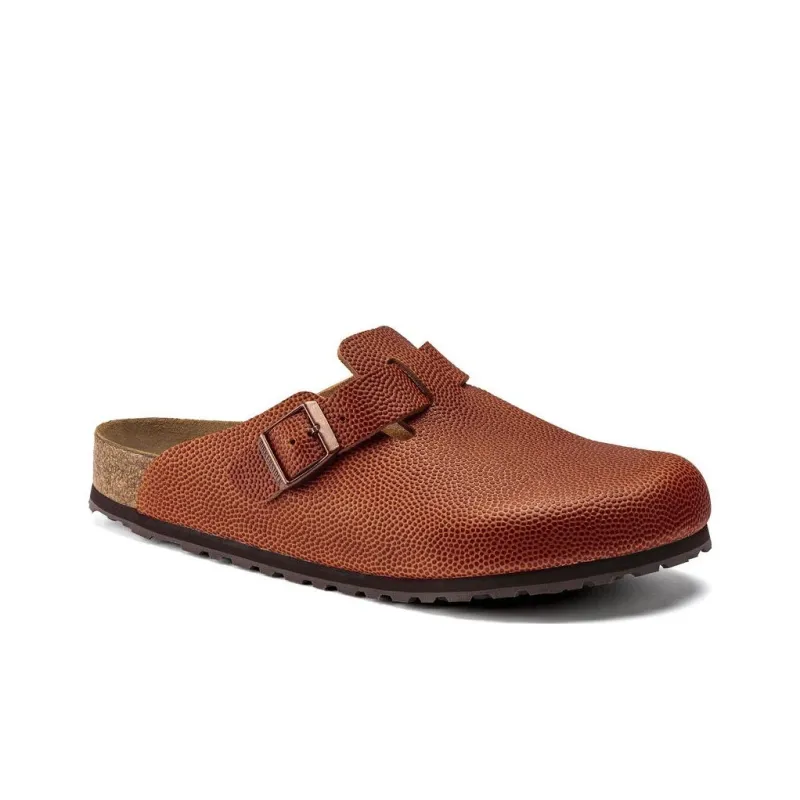 Birkenstock Wrap-toe Slippers Men's Ginger Brown Narrow Fit-1