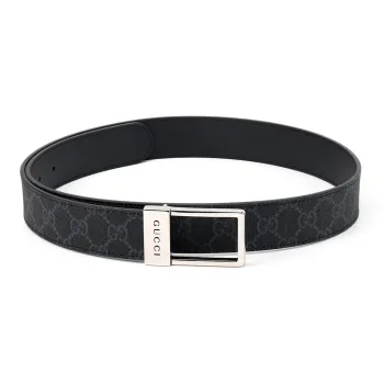 GUCCI Gg Belt With Rectangular Buckle Gg Supreme
