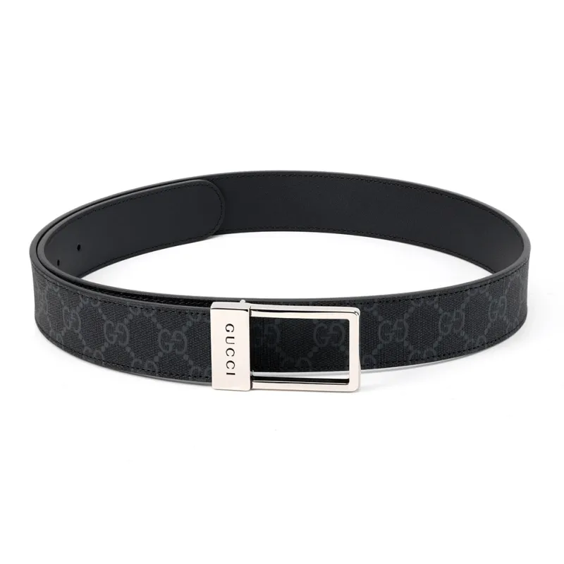 GUCCI Gg Belt With Rectangular Buckle Gg Supreme-0