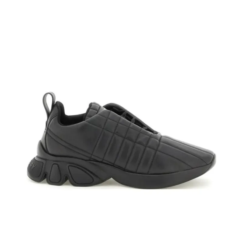 Burberry Quilted Leather Sneaker Black-1