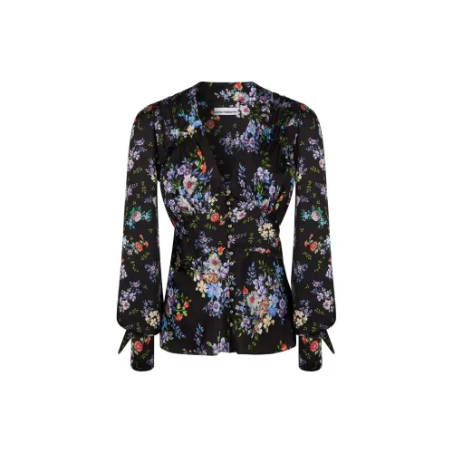 Rabanne Floral-print Silk Shirt