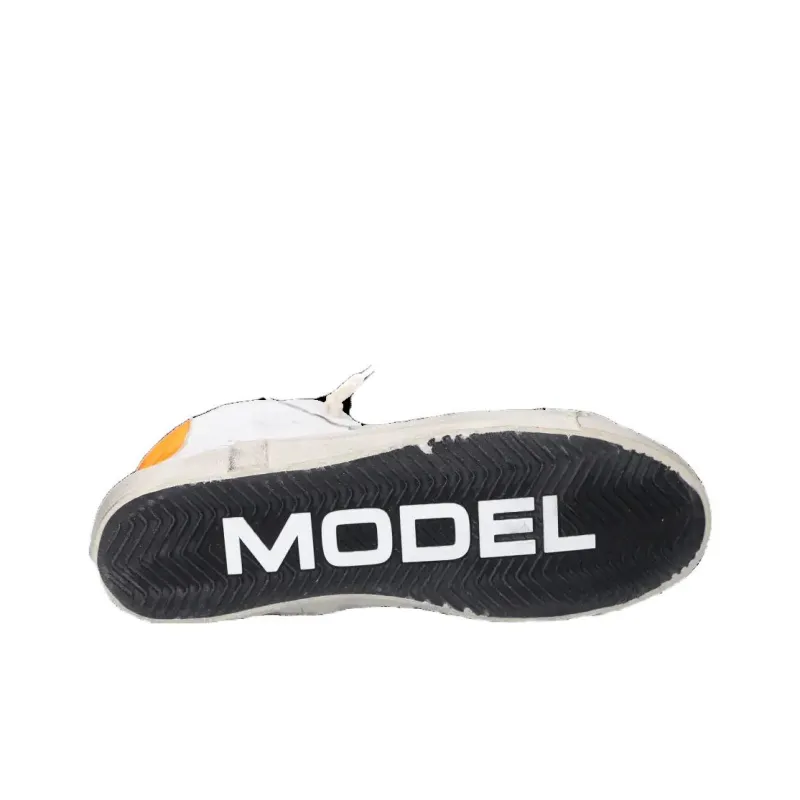 PHILIPPE MODEL Prs High-Top Skateboard Shoes Men's White Green-5