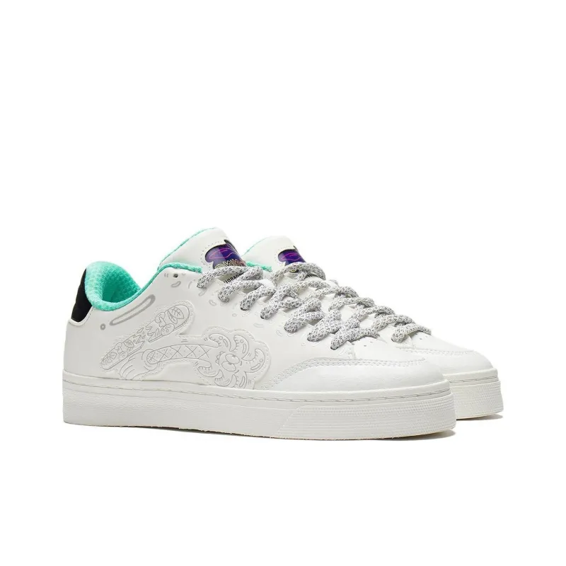 Steven Harrington X LiNing Skateboard Shoes Men Low Top Snow White-3