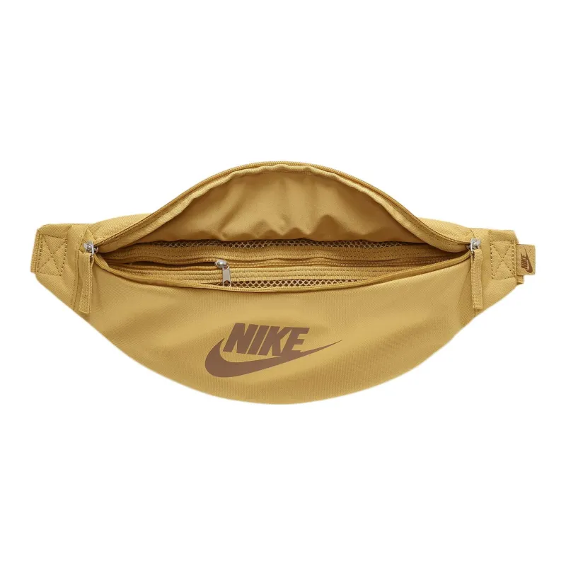 Nike Nylon One Shoulder Crossbody Fanny Pack Regular Unisex Wheat Gold & Ale Brown-3