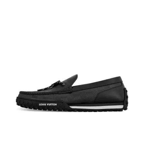 LOUIS VUITTON RACER Gommino Loafers Men Black