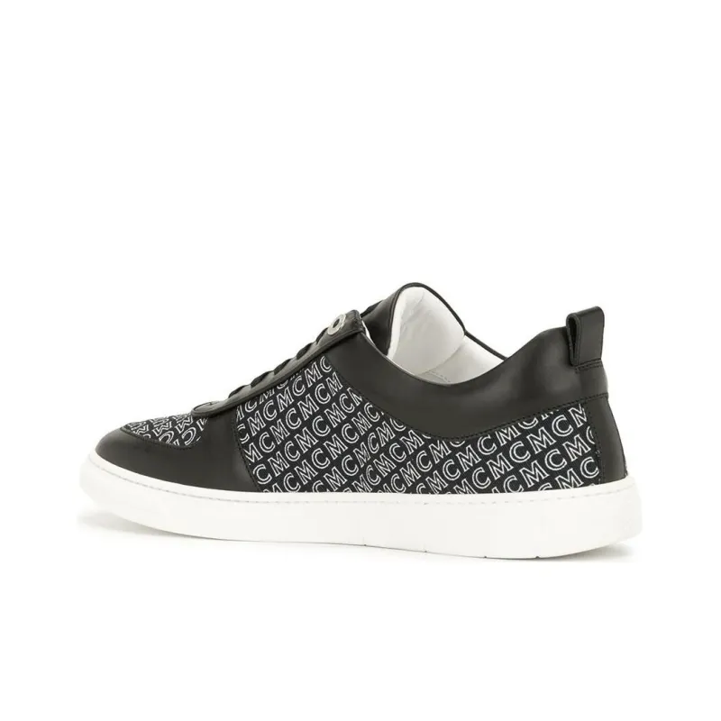 MCM Low Top Skateboard Shoes Men's Black-3