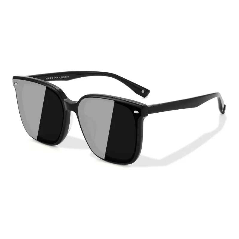 PULAIS Plate Frame Square Sunglasses Unisex-0