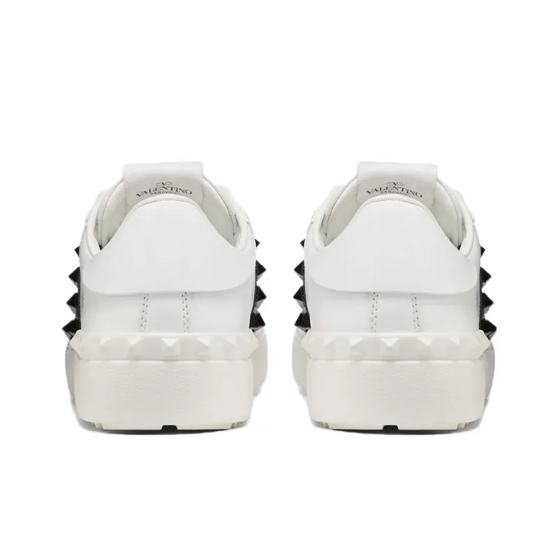 Valentino Low Top Casual Shoes Women's Black White-4
