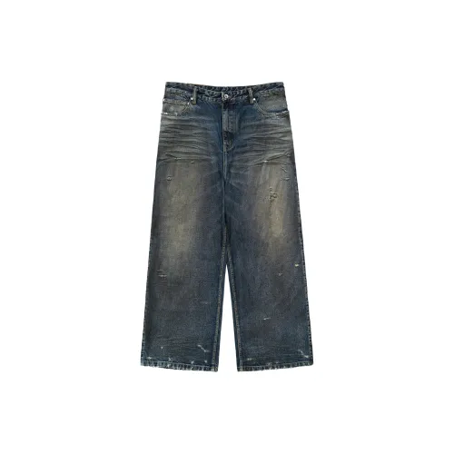 SIMPLE PROJECT Jeans Unisex Washed Blue