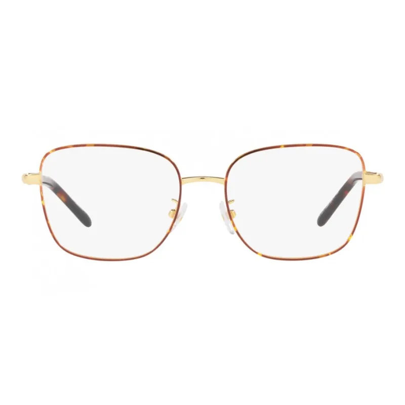 TORY BURCH Metal Square Eyeglass Frames Unisex Gold-3