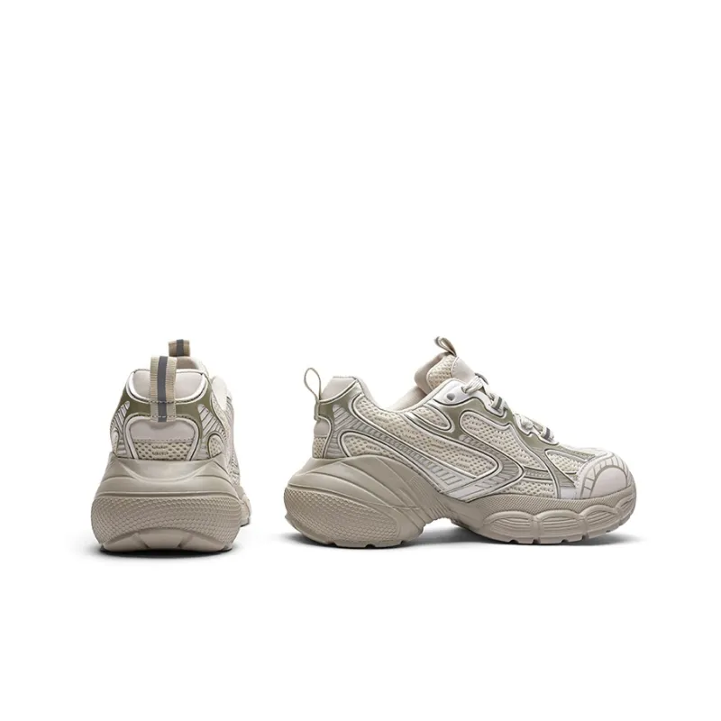 TOOMANYSHOES Grand Slam Low Top Chunky Sneakers Women's Champagne-3