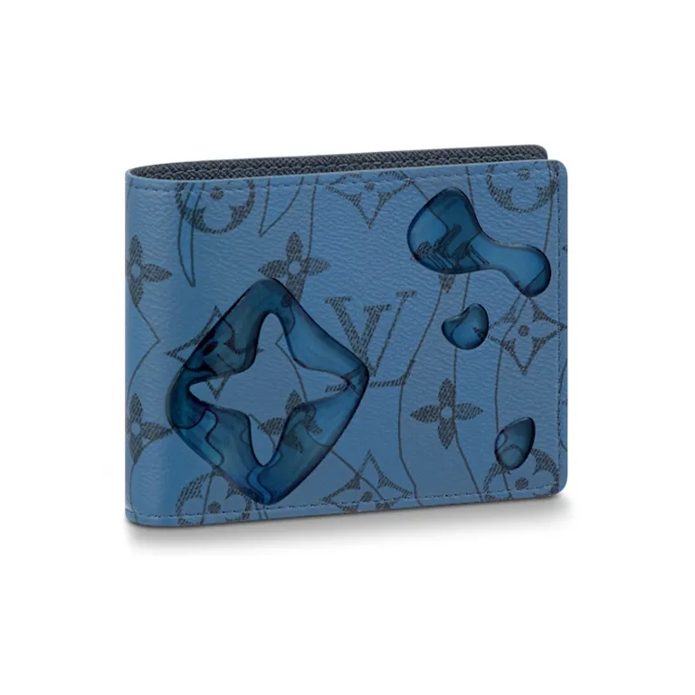 LOUIS VUITTON Slender Wallet Abyss Blue-0