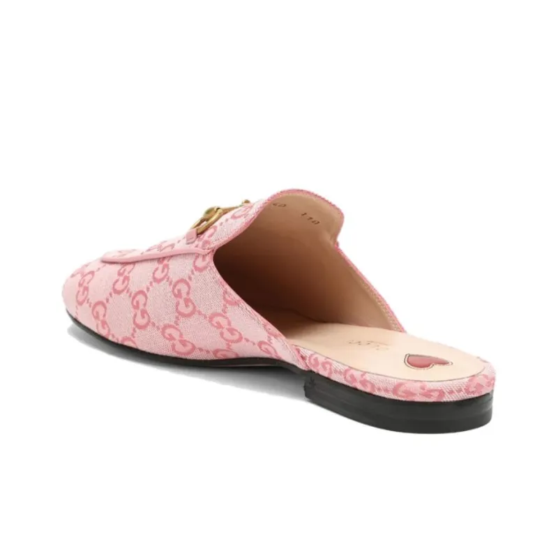 GUCCI 2015 Re Edition Princetown Closed Toe Slippers Women's Pink-2