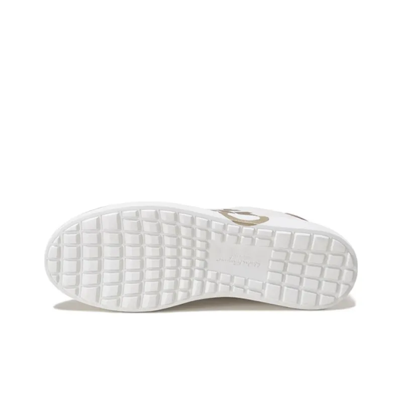 FERRAGAMO Low Top Skateboard Shoes Women's White Gold-4