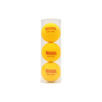 Teloon KIDS PLAY Tennis Balls High Rebound Sponge Ball 3 Pack Yellow