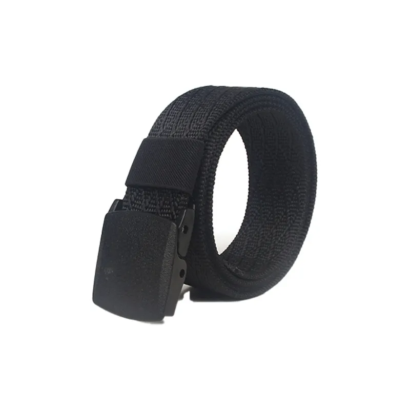 AAJF Casual Smooth Buckle Belt Imitation Nylon Men's Thickened Tactical Belt Men's-7