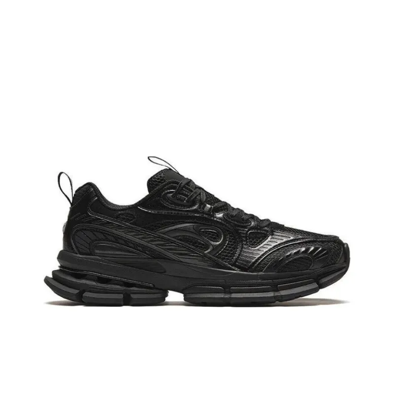 Anta Abrasion-Resistant Low-Top Running Shoes Men's Black-1