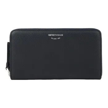 EMPORIO ARMANI MyEA Series Polyester Coated With Polyurethane Wallet Women's Navy