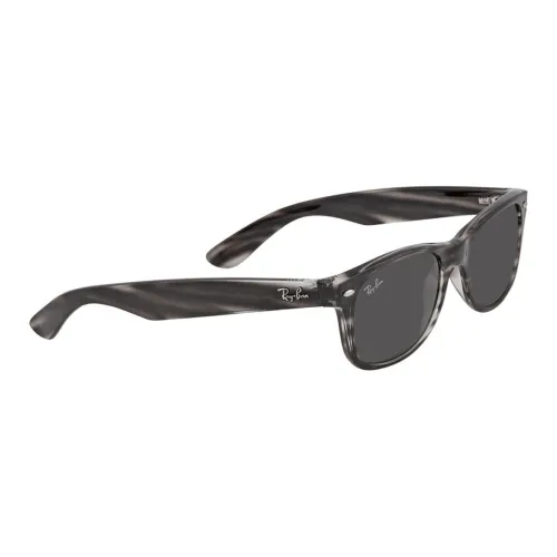 RayBan Plastic Irregular Shape Sunglasses Unisex Black