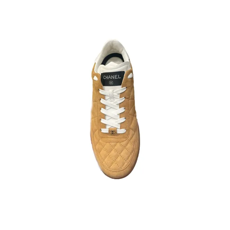 CHANEL Low Top Casual Shoes Women's Yellow-3