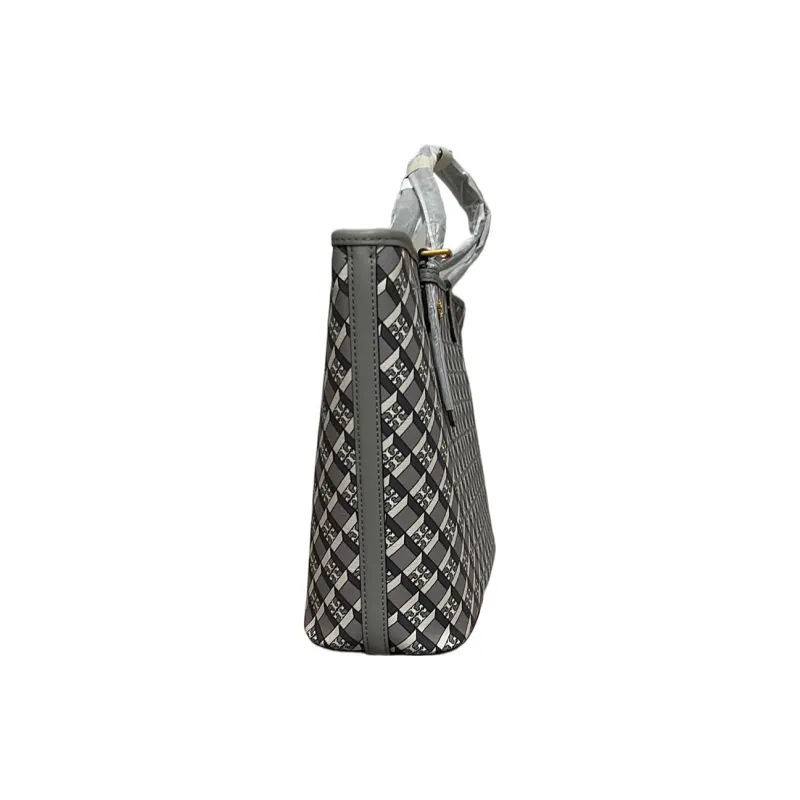 TORY BURCH PVC Tote Bag Shopping Bag Shoulder Bag Crossbody Bag Handbag Regular Women's Gray-1